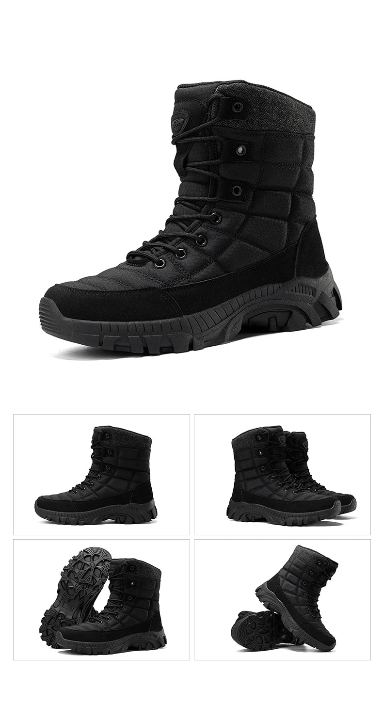 Men's Tactical Boots Ankle Outdoor Hiking Desert Boots Sports Climbing Shoes Military Work Waterproof Work Safety Hunting Shoes