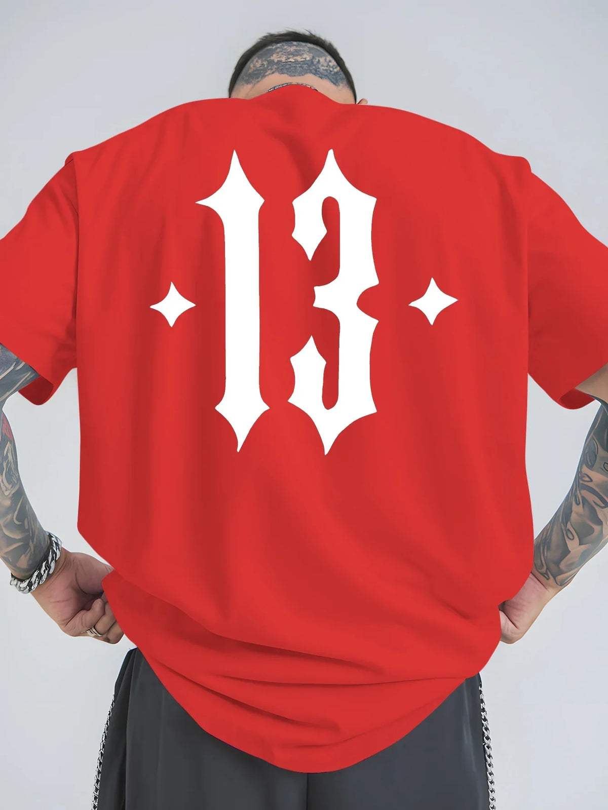 Men's Women Number 13 T Shirt cotton Tee Streetwear Oversize Summer Novelty Creativity Fashion Loose Top Short Sleeve Breathable