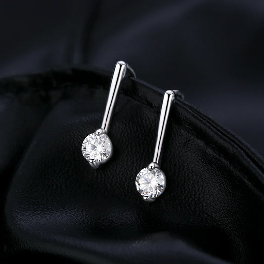 Sparkling D Color Moissanite Drop Earrings 925 Sterling Silver Classic Geometric Dangle Earrings For Women Fine Jewelry