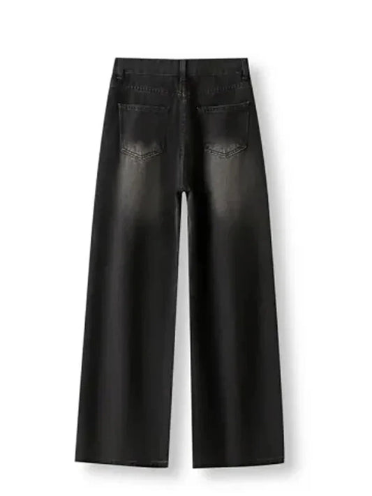 Lady RetroY2K Style High Waist Jeans Pants Women Fashion Straight Leg Denim Trousers Hot Girls Loose Fit Thin Casual Pants