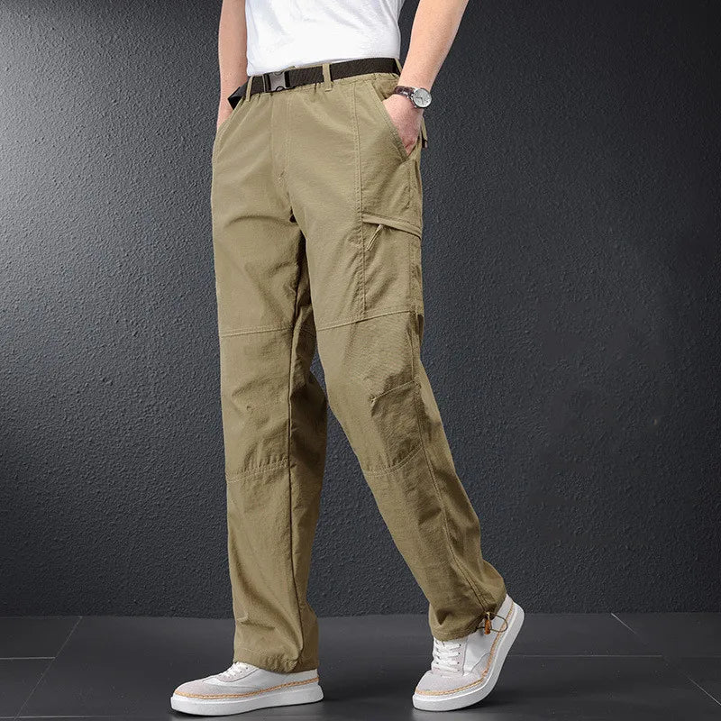 2026 New Hiking Pants Men Spring Summer Ice Silk Cooling Lightweight Outdoor Casual Pants for Men Quick Dry Fishing Travel Pants