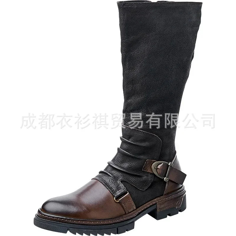 Men's Medieval Retro PU Leather Shoes Middle Ages Ankle Boots Victorian Renaissance Boots Cosplay Shoes