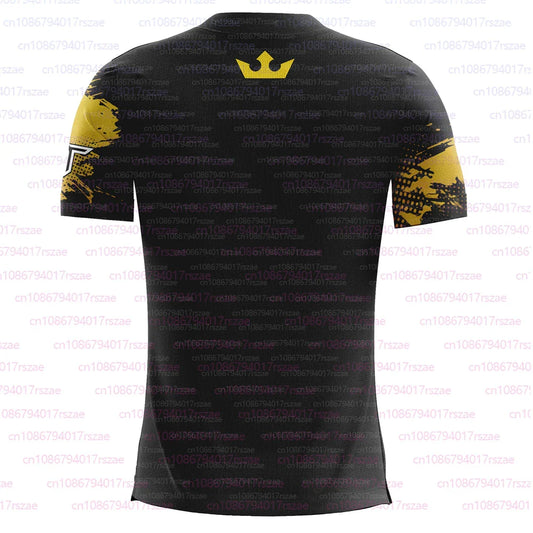 PFL Walk 2025 Boxing Jersey Men Summer Sparring MMA Uniform Clothing Outdoor Sports Short Sleeve Supporter T-Shirt Oversized Top