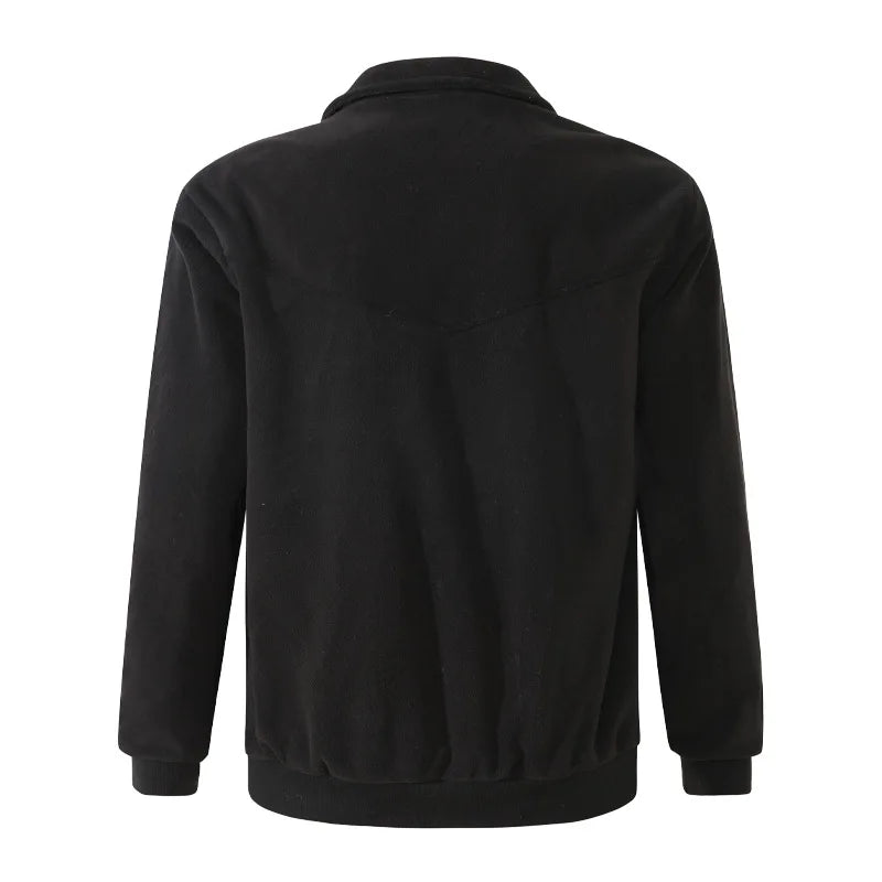 8 Areas Intelligent Electric Heating Polar Fleece Jacket Men's Winter Smart USB Constant Temperature Graphene Fleece Warmth Coat