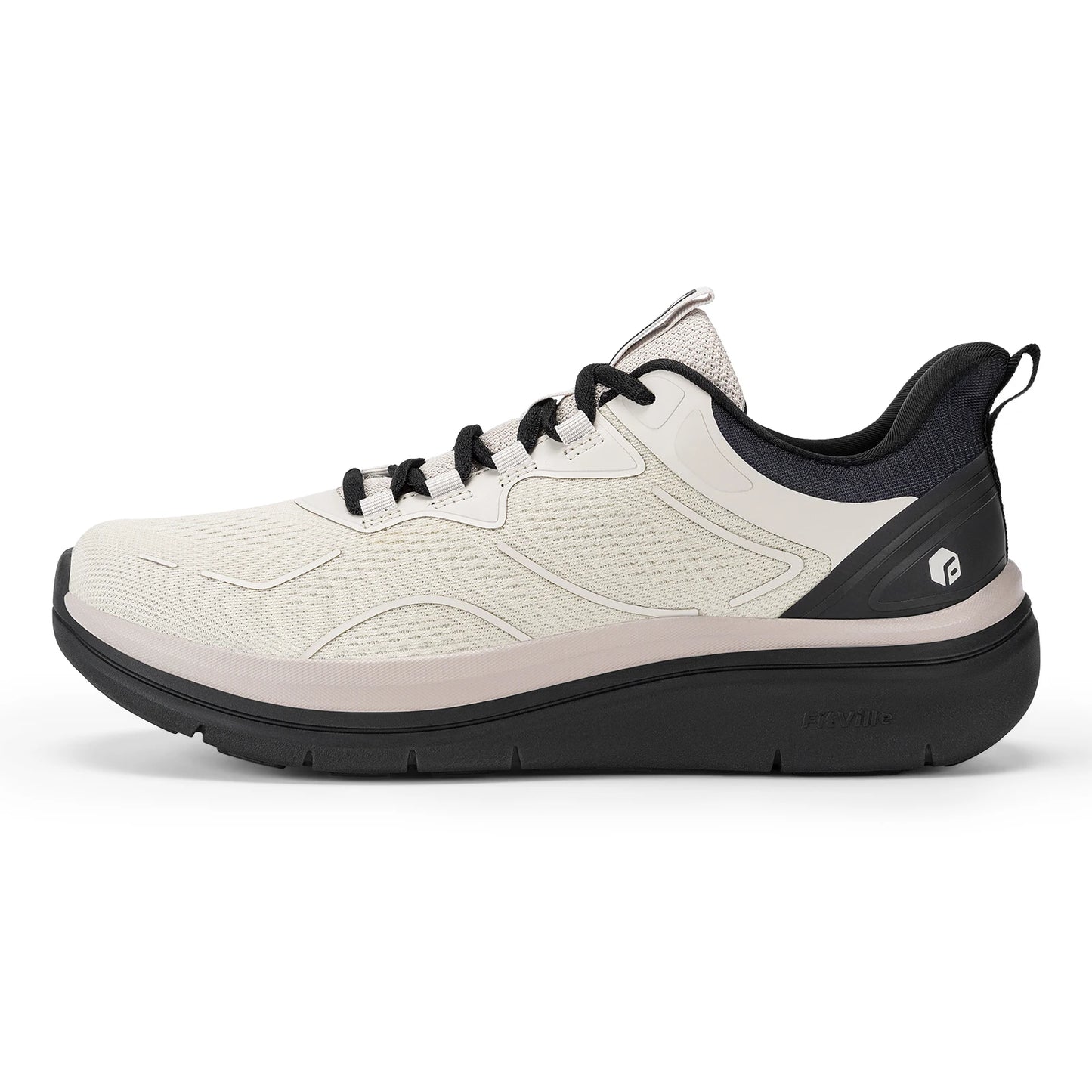 Men's Walking Shoes Thick Soled Slip On Shoe Height Increasing Breathable Sneakers Wide Comfortable Outside&Work Shoe