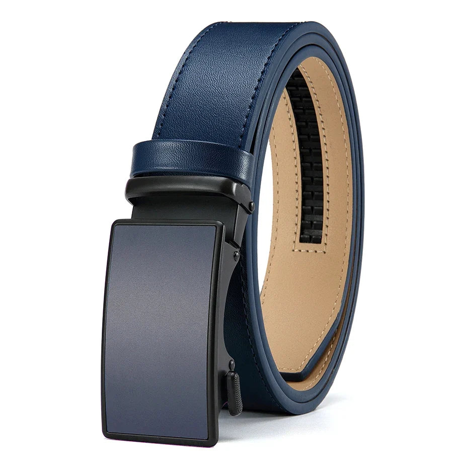 Men Belt Genuine Leather High Quality Buckle Jeans Cowskin Casual Belts Business Cowboy Male Automatic Buckle Belt for Women