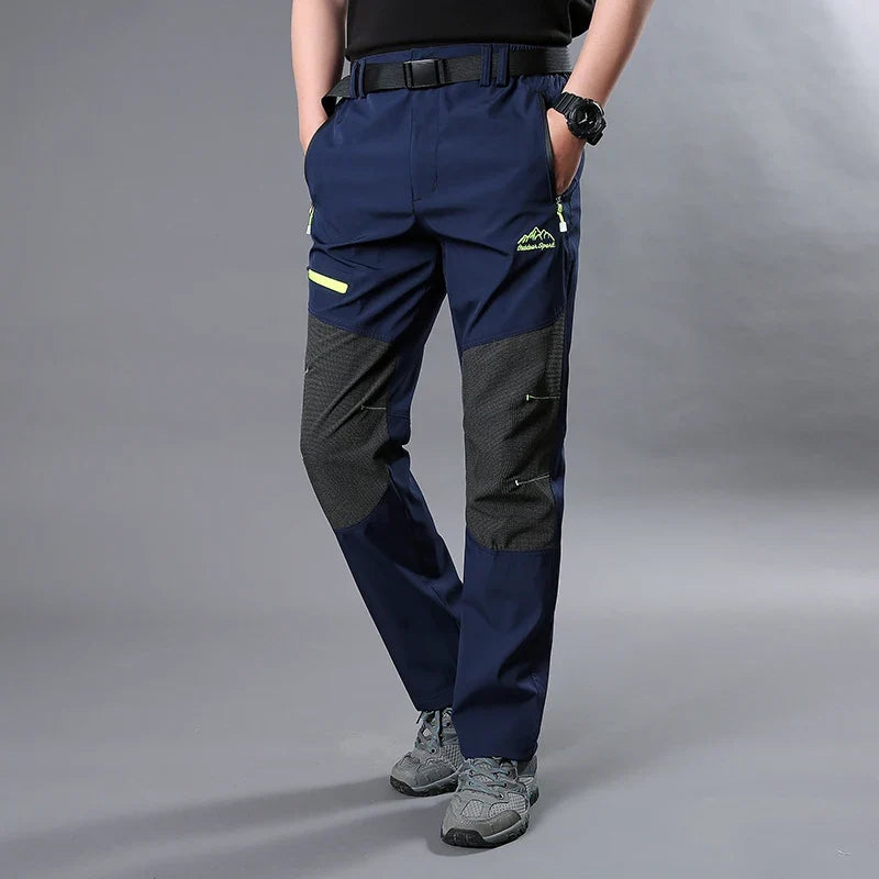 Free Belt Outdoor Cargo Pants Men Hiking Camping Quick Dry Pant Waterproof Elastic Spring Summer Climbing Trekking Trousers