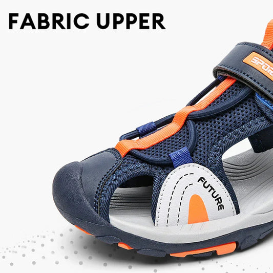 Kids Sports Sandals Breathable Mesh Lightweight Non-Slip Comfortable Outdoor Summer Shoes for Boys and Girls Quick-Dry Design