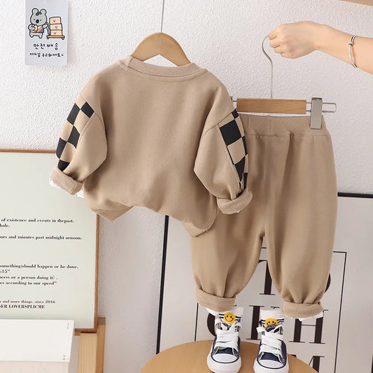 New Spring Autumn Baby Boys Clothes Suit Children Girls Cartoon T-Shirt Pants 2Pcs/Sets Toddler Casual Costume Kids Tracksuits