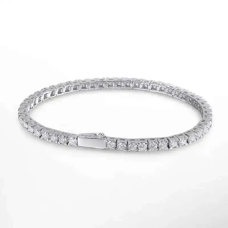 gold bracelet men Moissanite Tennis Bracelet Original S925 Sterling Sier Plated White Gold With GRA Bracelets For Women Man