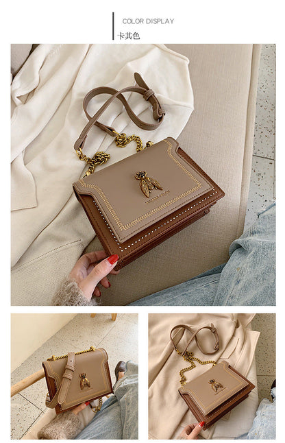 Sam Luxury Brand Women Handbag 2024 New Retro Bee Female Shoulder Bag Simple High Quality Leather Designer Crossbody Bags