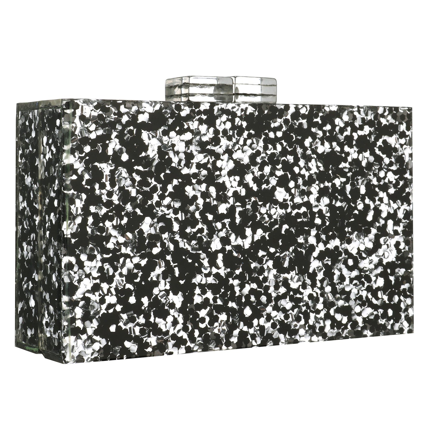 Women Handbags Evening Banquet Party Clutch Bag Rectangle Multicolor Geometric Trend Designed Acrylic Bags Chain Crossbody Bag