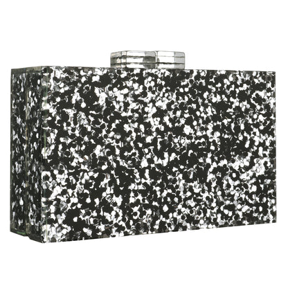 Women Handbags Evening Banquet Party Clutch Bag Rectangle Multicolor Geometric Trend Designed Acrylic Bags Chain Crossbody Bag