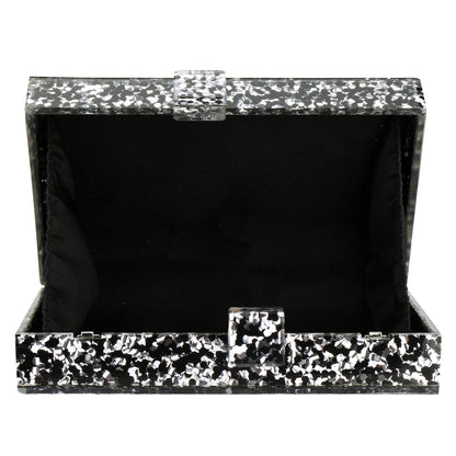 Women Handbags Evening Banquet Party Clutch Bag Rectangle Multicolor Geometric Trend Designed Acrylic Bags Chain Crossbody Bag