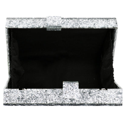 Women Handbags Evening Banquet Party Clutch Bag Rectangle Multicolor Geometric Trend Designed Acrylic Bags Chain Crossbody Bag