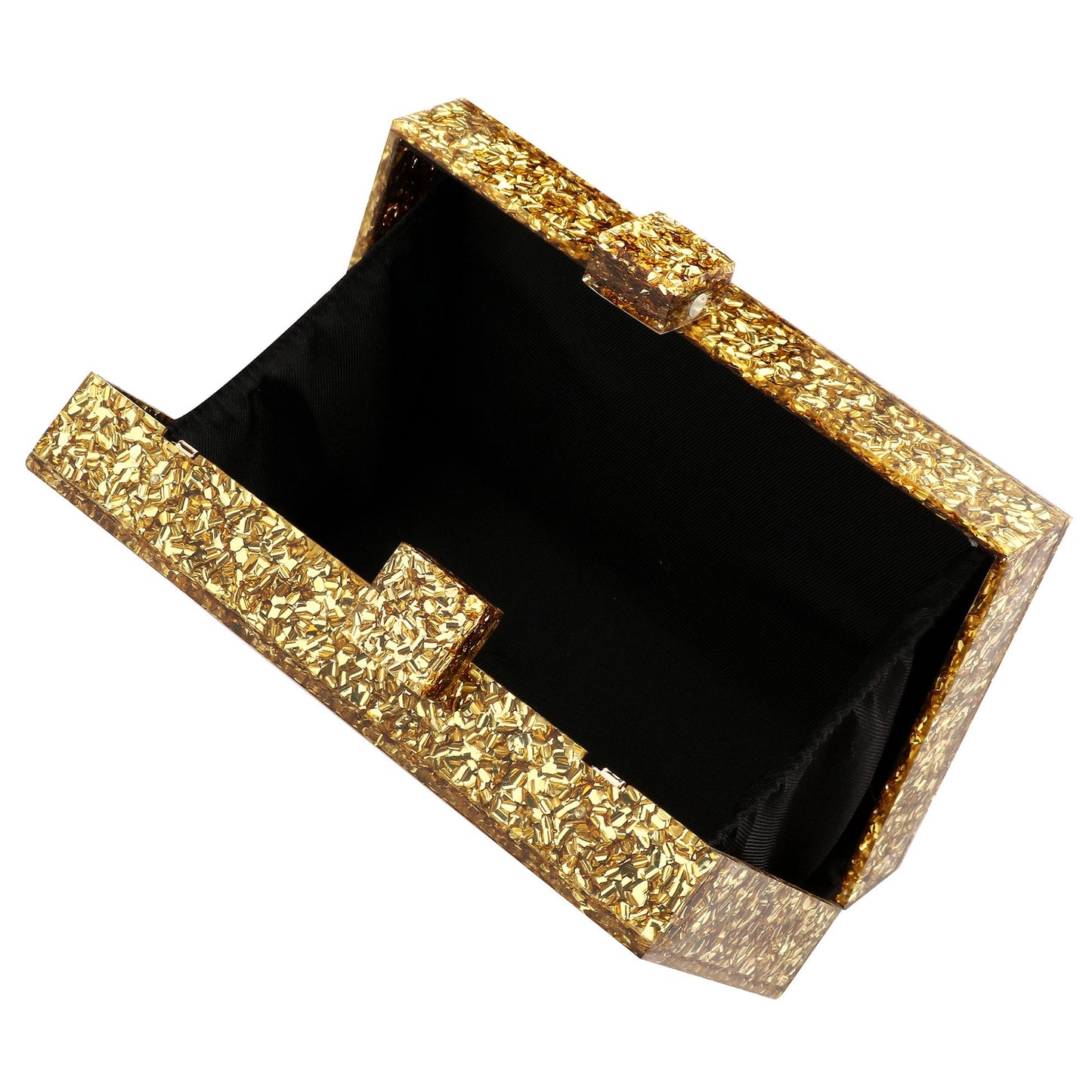 Women Handbags Evening Banquet Party Clutch Bag Rectangle Multicolor Geometric Trend Designed Acrylic Bags Chain Crossbody Bag