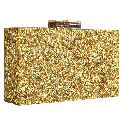 Women Handbags Evening Banquet Party Clutch Bag Rectangle Multicolor Geometric Trend Designed Acrylic Bags Chain Crossbody Bag