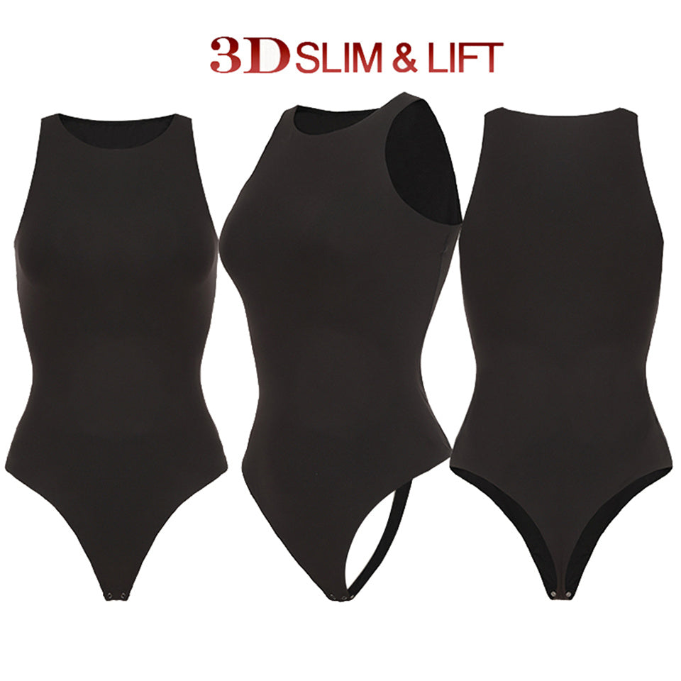 Sexy Bodysuits Woman Waist Trainer Slim Tummy Control Body Shaper Sleeveless Tops Seamless Open Crotch Thong Shapewear