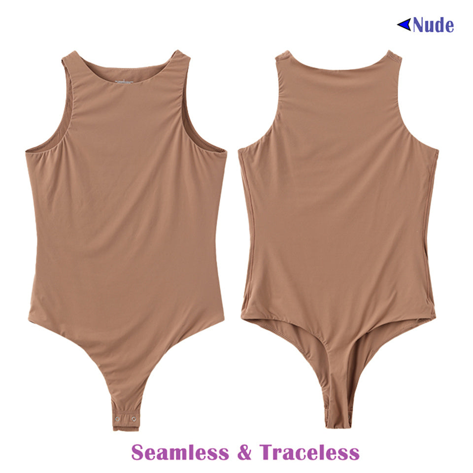 Sexy Bodysuits Woman Waist Trainer Slim Tummy Control Body Shaper Sleeveless Tops Seamless Open Crotch Thong Shapewear