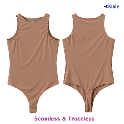 Sexy Bodysuits Woman Waist Trainer Slim Tummy Control Body Shaper Sleeveless Tops Seamless Open Crotch Thong Shapewear