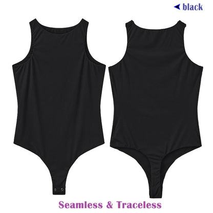 Sexy Bodysuits Woman Waist Trainer Slim Tummy Control Body Shaper Sleeveless Tops Seamless Open Crotch Thong Shapewear