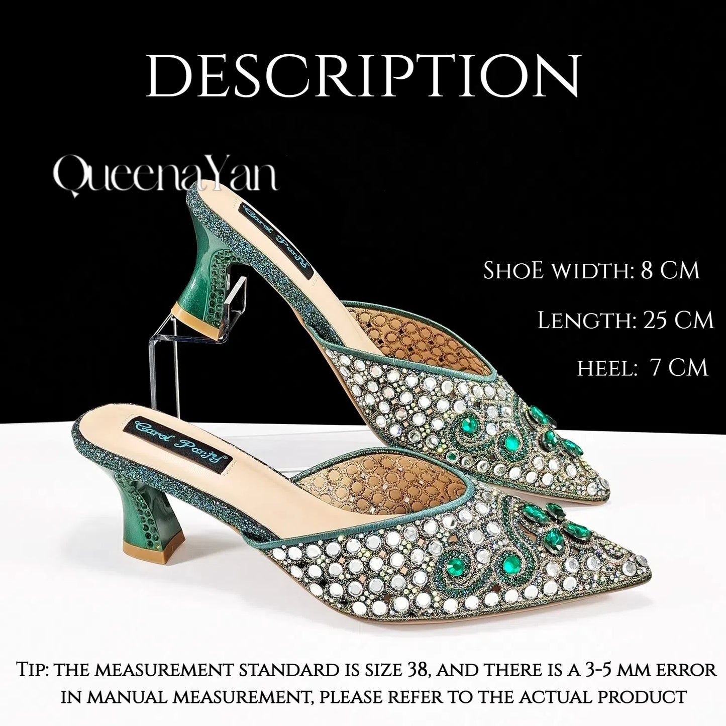 2025 INS FANTATIC BLUE Rhinestone-encrusted Sex Ladies Shoes / MATCHING  SPARKING MINI BAG (SPECIAL COLLECTION)