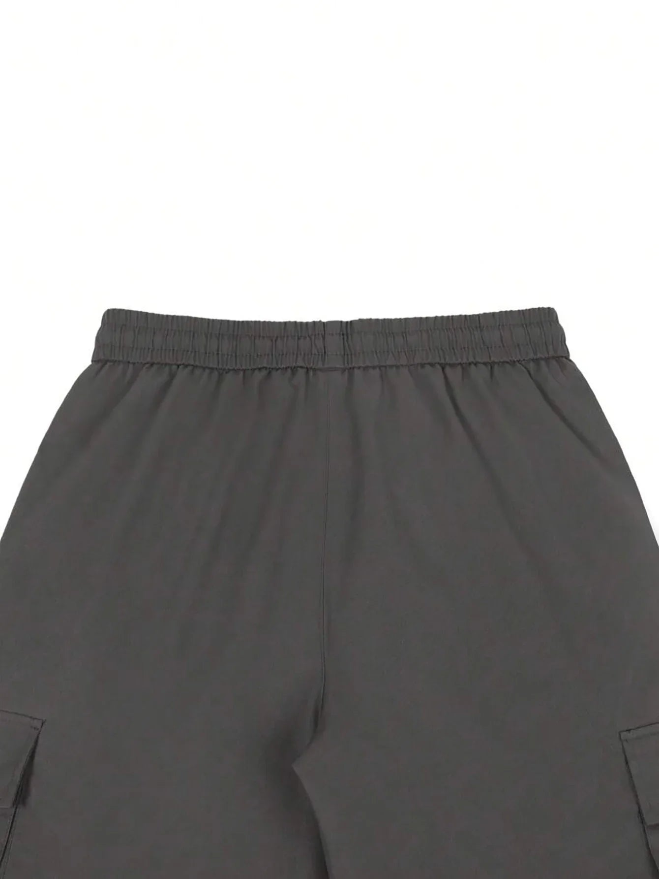 Men's 3/4-Length Cargo Shorts — Woven Twill Fabric, Multi-Pocket Casual Trousers. Non-Stretch Adult Apparel for Summer
