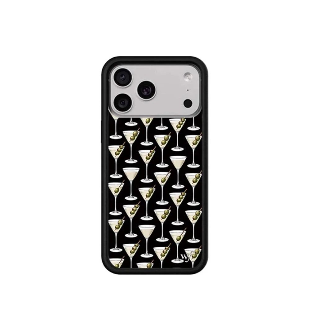 جراب هاتف جديد بتصميم ألماسي من Wildflower مرصع باللؤلؤ لهاتف iPhone 17 Pro Max 16 Plus 17 Air 12 13 14 15 16 غطاء 3D WF بنقاط البولكا الكرتونية