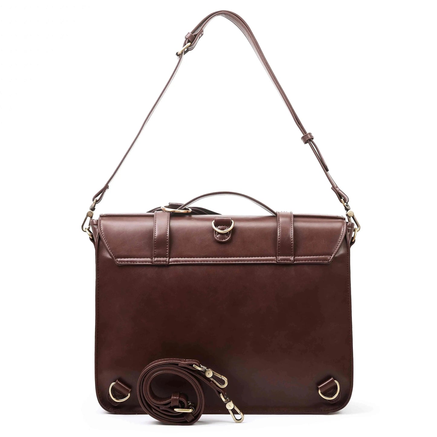 Bags for Women Courier bags PU Leather 14'' Laptop Bag Satchel female Shoulder Bag for College Travel square bag