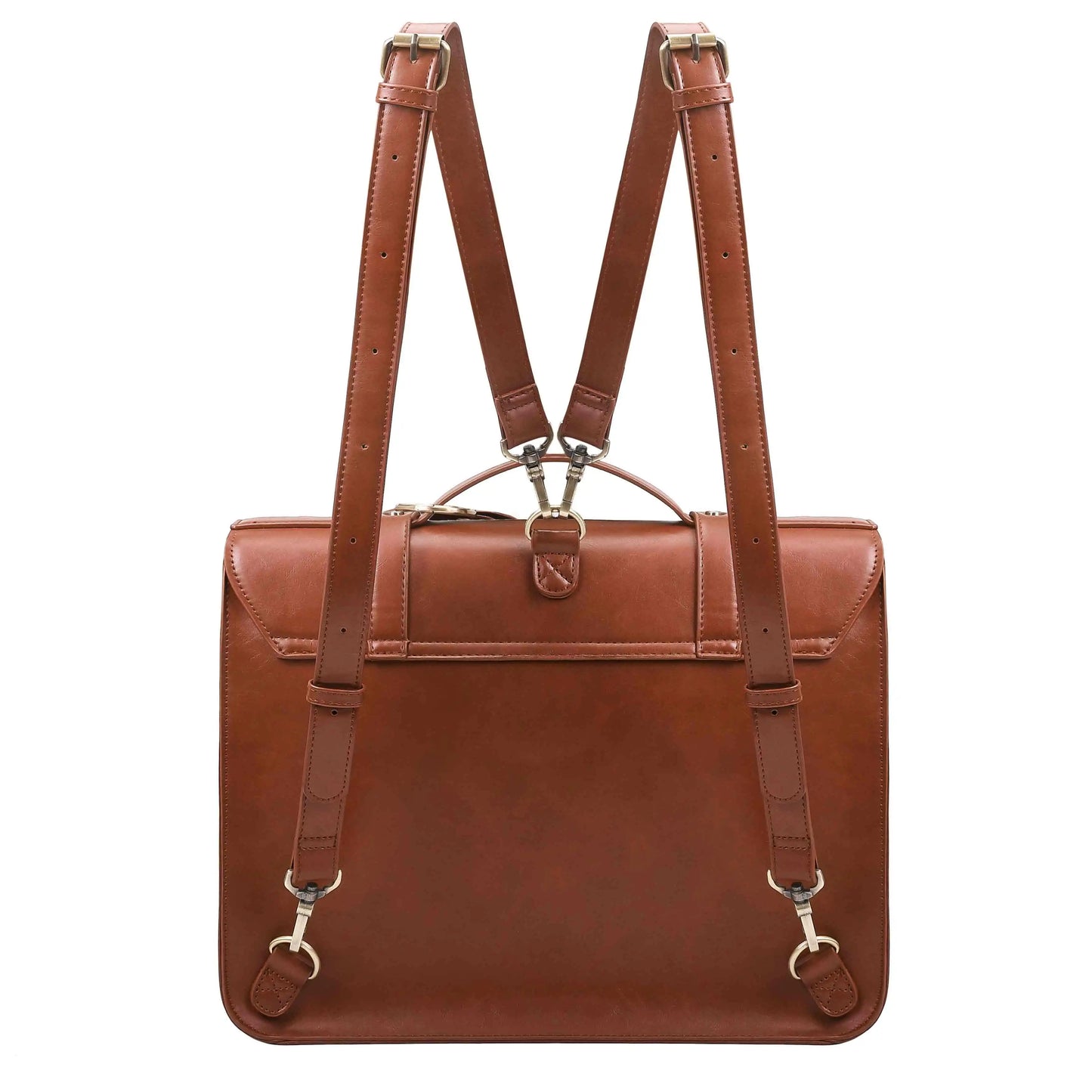 Bags for Women Courier bags PU Leather 14'' Laptop Bag Satchel female Shoulder Bag for College Travel square bag