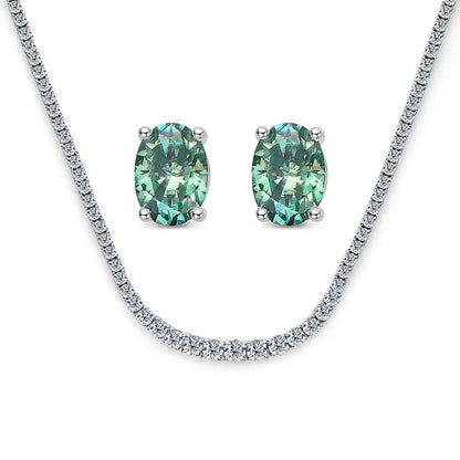 D Color Moissanite Necklace for Woman Birthday Party Jewely with GRA 925 Sterling Sliver Plated 18k White Gold Necklace