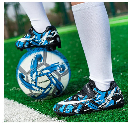 Kids Football Boots Soccer Shoes FG/TF School Football Boots Boys Girls Cleats Grass Sneakers Child Outdoor Athletic Training