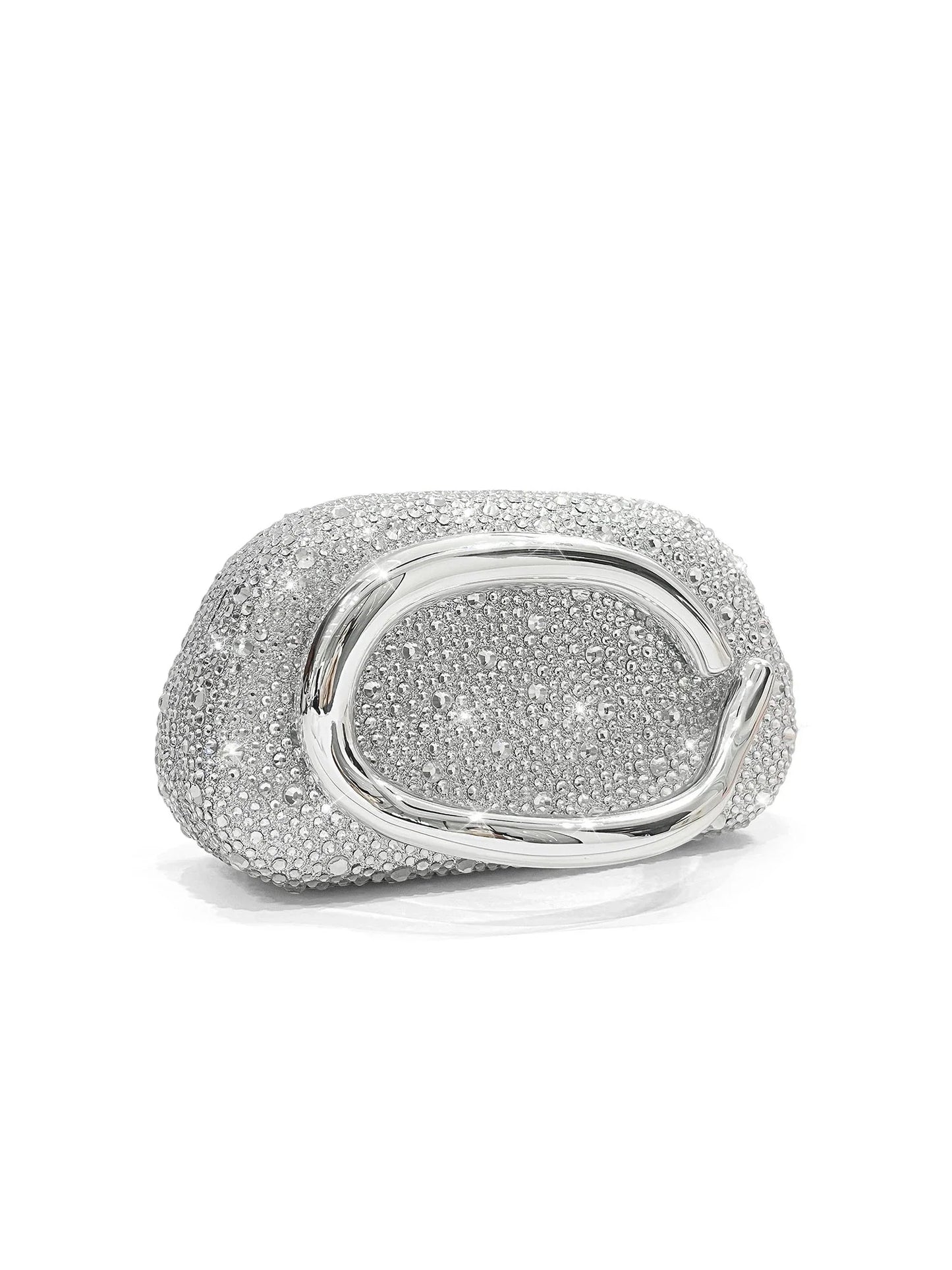 Sparkling Crystal Diamond Women's Evening Clutch Luxury Elegant Round Box Shaped Chain Bag Banquet Party Shoulder Crossbody Bag