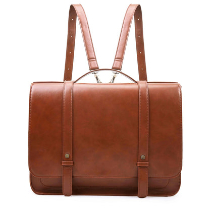 Bags for Women Courier bags PU Leather 14'' Laptop Bag Satchel female Shoulder Bag for College Travel square bag