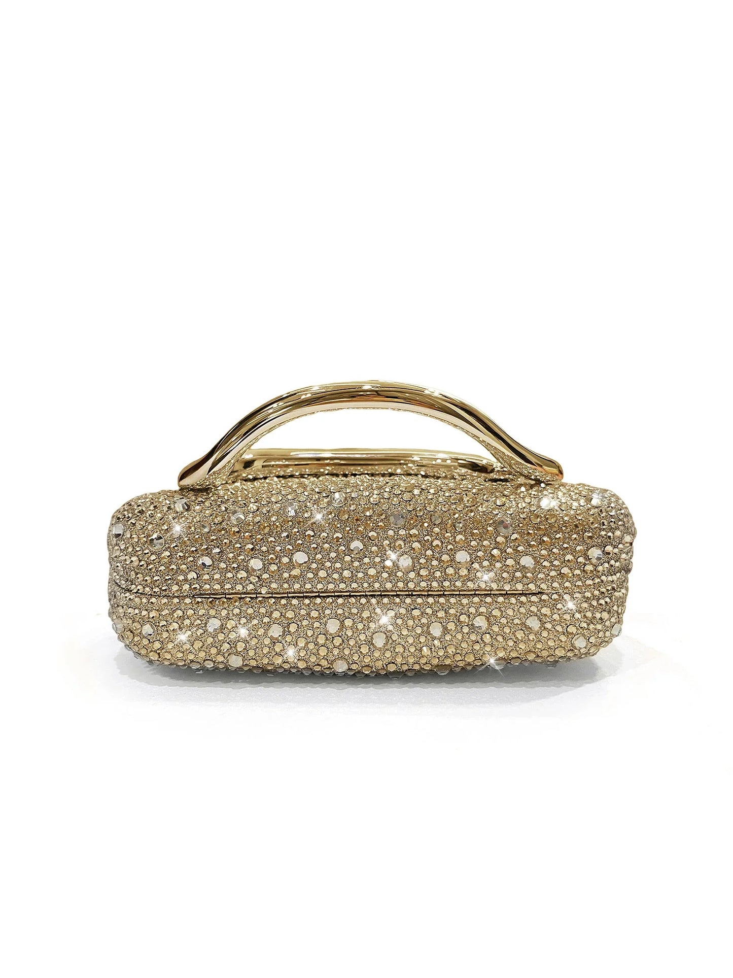 Sparkling Crystal Diamond Women's Evening Clutch Luxury Elegant Round Box Shaped Chain Bag Banquet Party Shoulder Crossbody Bag
