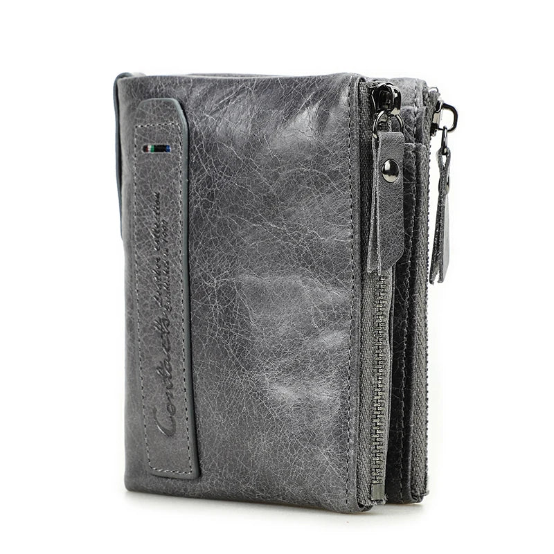 Fashion Genuine Leather Women Wallet Bifold Card Holder Coin Purse Small Women's Purse Money Clip Men Pocket Wallets