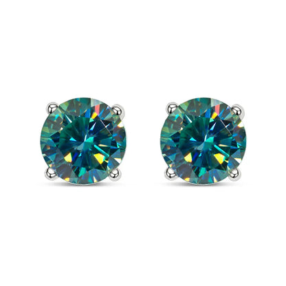 Moissanite Earring S925 Sterling Sliver Plated with 18k White Gold Earring for Women Man Sparkling Fine Jewelry