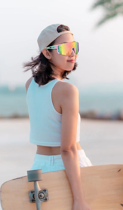 New Men Sports UV400 Cycling Glasses Bicycle Sunglasses Women Outdoor MTB Driving Bike Eyewear  Running Hiking Goggles