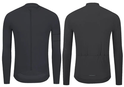 Cycling Jersey 10-20°C Autumn Long Sleeve Road Bike Clothes Thermal Fleece Warmth  MTB Bicycle Jersey