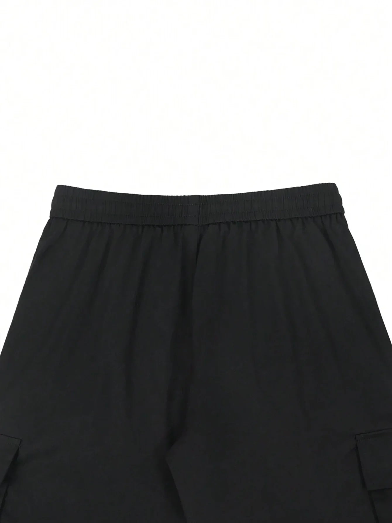 Men's 3/4-Length Cargo Shorts — Woven Twill Fabric, Multi-Pocket Casual Trousers. Non-Stretch Adult Apparel for Summer
