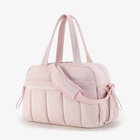 Women's Travel Duffel Bag Gym Bag with Wet Pocket Carry On Waterproof Weekender Boston Bag for Airport Cabin