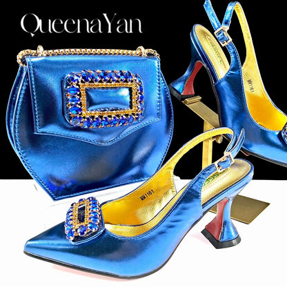 Inspired Elegant Women’s High Heels and Bag African Wedding Party Shoes and Bag–Fashionistas Exclusive Products