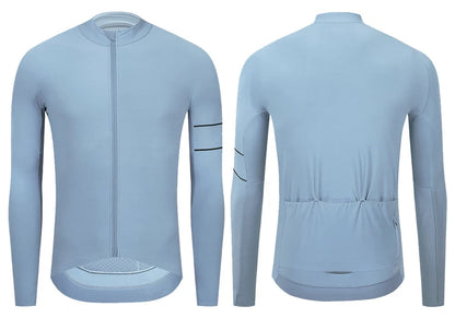 Cycling Jersey 10-20°C Autumn Long Sleeve Road Bike Clothes Thermal Fleece Warmth  MTB Bicycle Jersey
