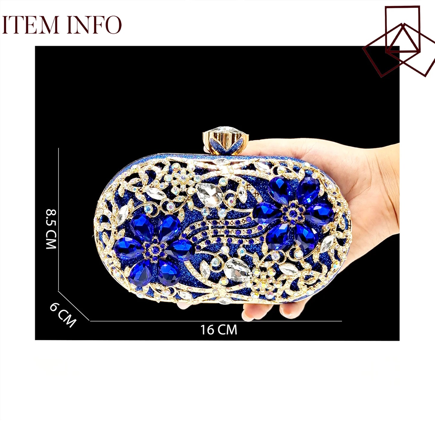 2025 INS FANTATIC BLUE Rhinestone-encrusted Sex Ladies Shoes / MATCHING  SPARKING MINI BAG (SPECIAL COLLECTION)