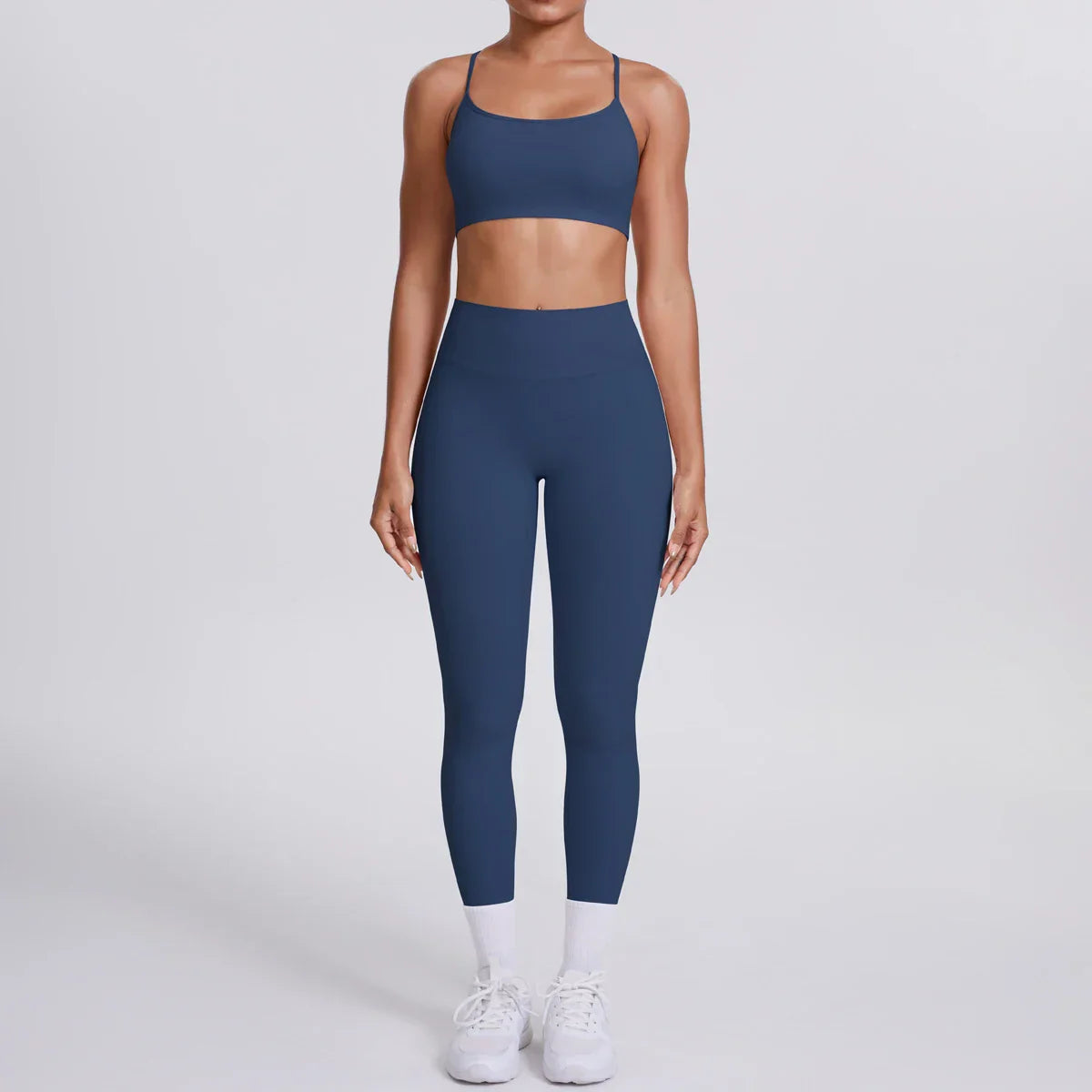 Yoga Suit Sports Set Gym Seamless High Impact Sports Bra Women's High Waist and Hips Tight Peach Buttocks Pants Womens Sportswea
