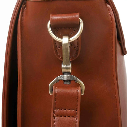 Bags for Women Courier bags PU Leather 14'' Laptop Bag Satchel female Shoulder Bag for College Travel square bag