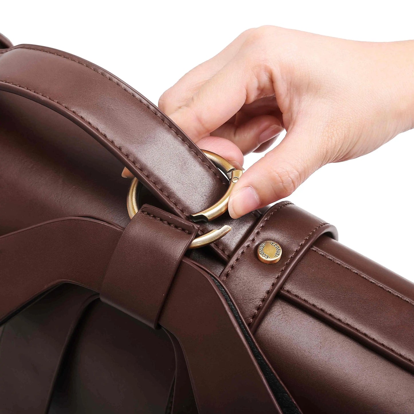 Bags for Women Courier bags PU Leather 14'' Laptop Bag Satchel female Shoulder Bag for College Travel square bag