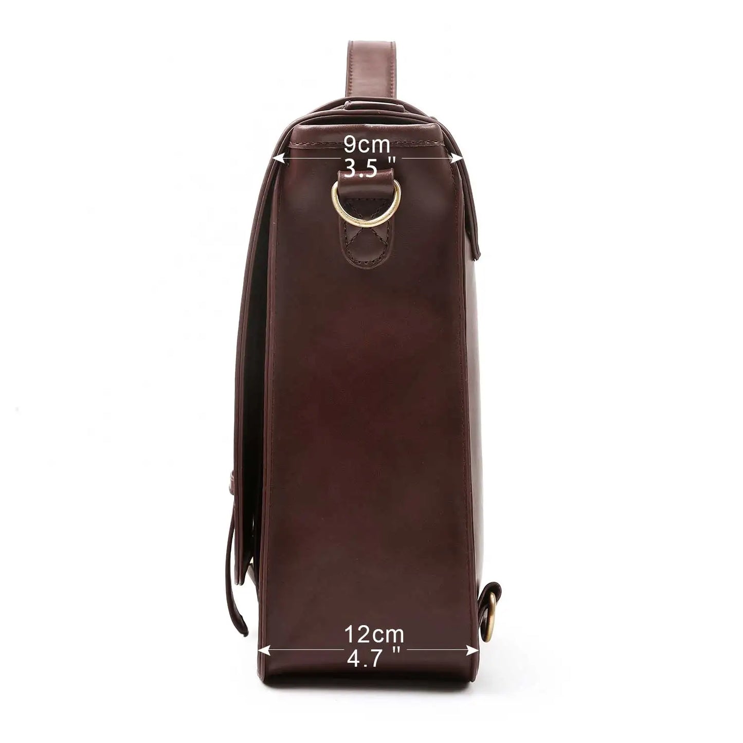 Bags for Women Courier bags PU Leather 14'' Laptop Bag Satchel female Shoulder Bag for College Travel square bag