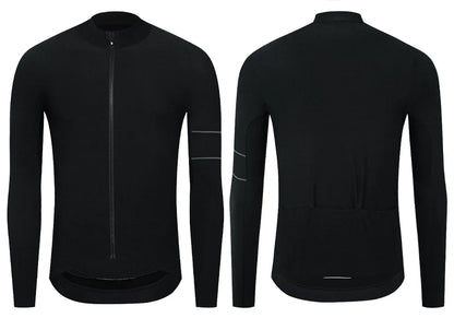 Cycling Jersey 10-20°C Autumn Long Sleeve Road Bike Clothes Thermal Fleece Warmth  MTB Bicycle Jersey