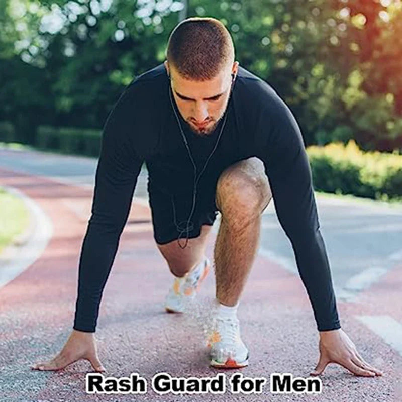 Men's Long Sleeves T-shirt Fitness Sportswear Spring Autumn Athletic Quick Dry T-shirt Gym Running Sports Outdoor Tops for Men